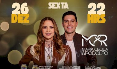 MARIA CECÍLIA & RODOLFO SE APRESENTAM EM ELDORADO NO DIA 26 DE DEZEMBRO