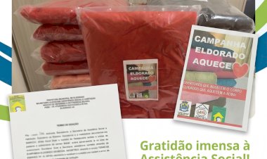 FUNDAÇÃO HOSPITALAR DE ELDORADO RECEBE DOAÇÃO DE COBERTORES PARA PACIENTES INTERNADOS