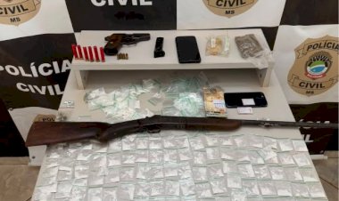 OPERAÇÃO CONTRA O TRÁFICO TERMINA COM CINCO PRESOS E APREENSÃO DE ARMAS E DROGAS EM ELDORADO