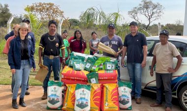 ENTREGA DE SEMENTES REFORÇA PRODUÇÃO AGRÍCOLA NA ALDEIA CERRITO, EM ELDORADO