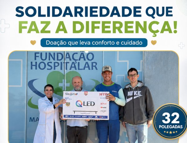 FUNDAÇÃO HOSPITALAR DE ELDORADO RECEBE NOVA DOAÇÃO DE TELEVISOR PARA PACIENTES E ACOMPANHANTES