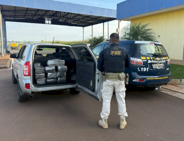 PRF APREENDE MAIS DE 156 KG DE DROGAS E PRENDE DOIS HOMENS NA BR-163 EM ELDORADO