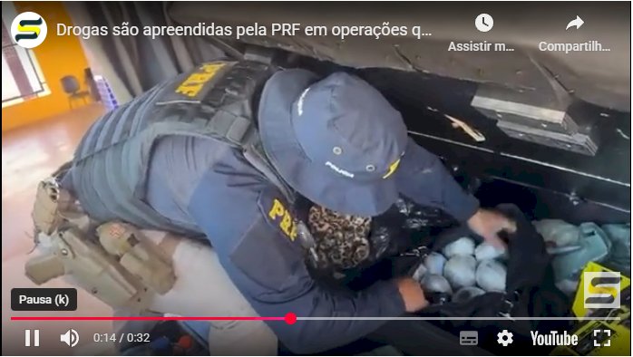 DROGAS APREENDIDAS PELA PRF EM OPERAÇÕES LIGADAS A MUNDO NOVO E NAVIRAÍ