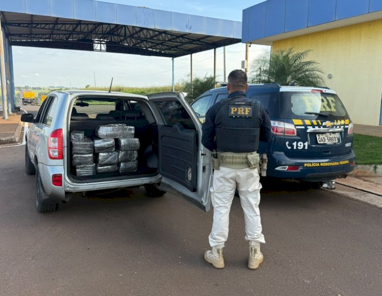 PRF APREENDE MAIS DE 156 KG DE DROGAS E PRENDE DOIS HOMENS NA BR-163 EM ELDORADO