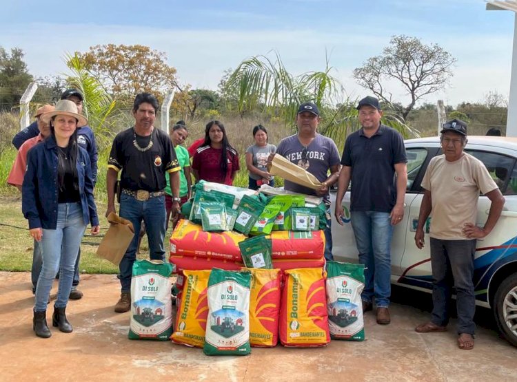 ENTREGA DE SEMENTES REFORÇA PRODUÇÃO AGRÍCOLA NA ALDEIA CERRITO, EM ELDORADO