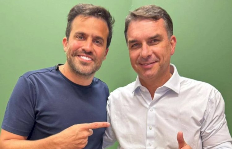 PABLO MARÇAL DECLARA APOIO A FLÁVIO BOLSONARO À PRESIDÊNCIA